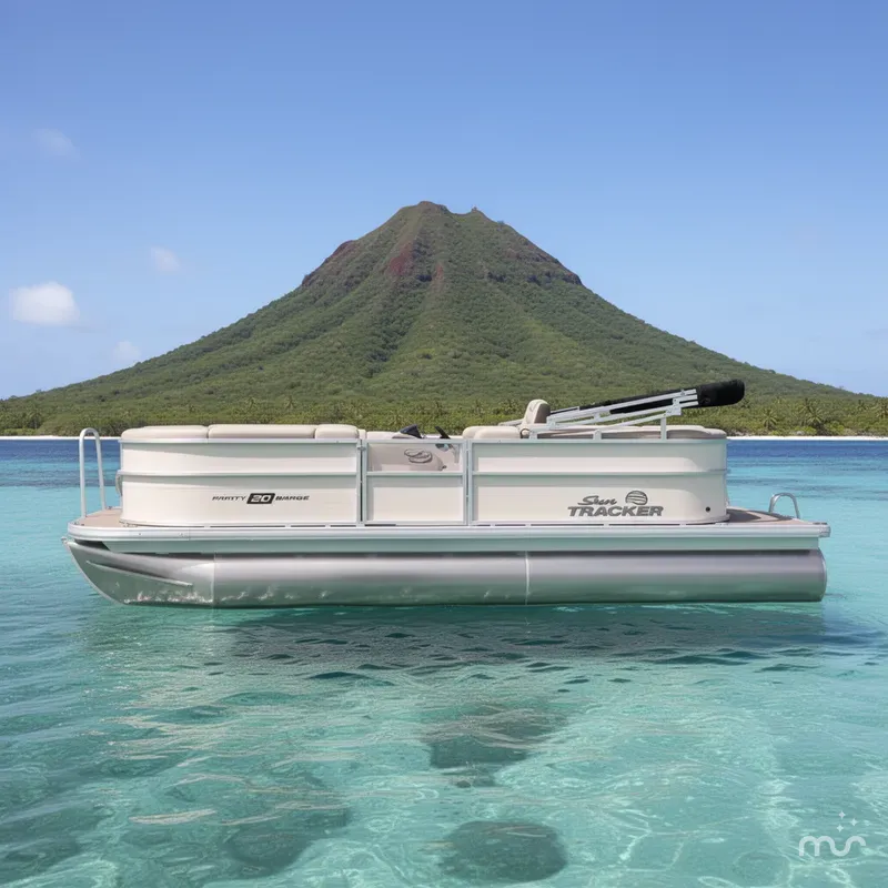 Slide: The Image of Sun Tracker Party Barge 20 DLX 2026 - 2