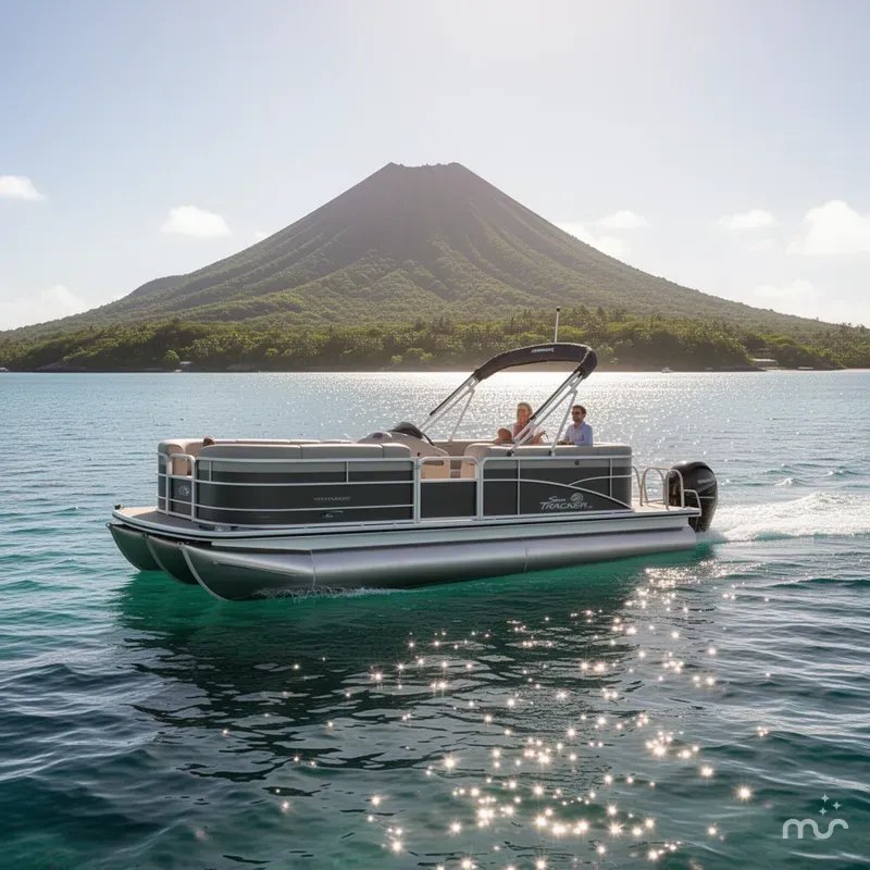 Slide: The Image of Sun Tracker Party Barge 20 DLX 2026 - 4