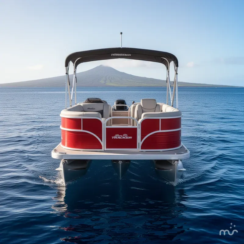 Slide: The Image of Sun Tracker Party Barge 18 DLX 2026 - 3