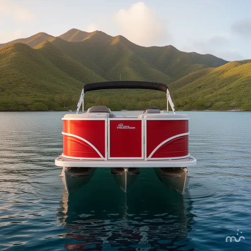 Slide: The Image of Sun Tracker Party Barge 18 DLX 2026 - 3