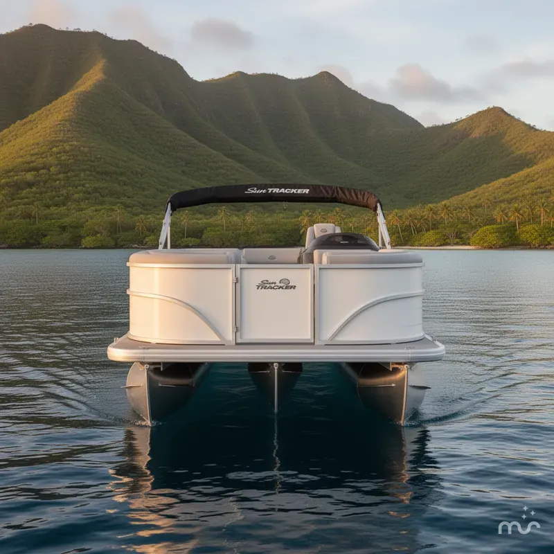 Slide: The Image of Sun Tracker Party Barge 20 DLX 2026 - 3