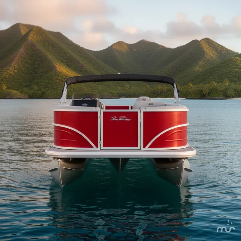 Slide: The Image of Sun Tracker Party Barge 16 DLX 2026 - 3