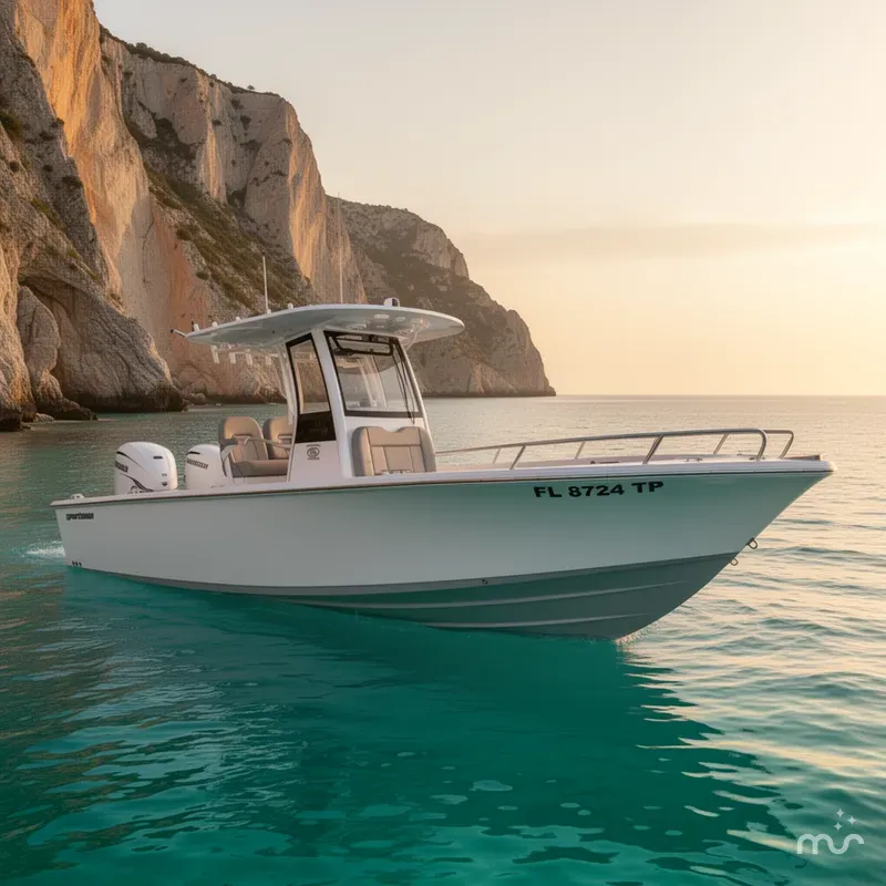 Slide: The Image of Sportsman Masters 267OE Bay Boat 2023 - 2