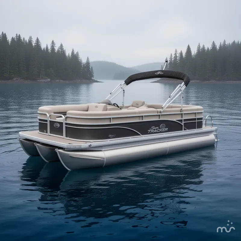 Slide: The Image of Sun Tracker Party Barge 22 DLX 2026 - 2