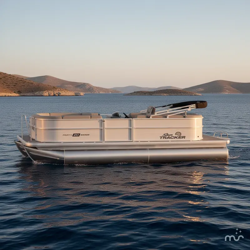 Slide: The Image of Sun Tracker Party Barge 20 DLX 2026 - 2