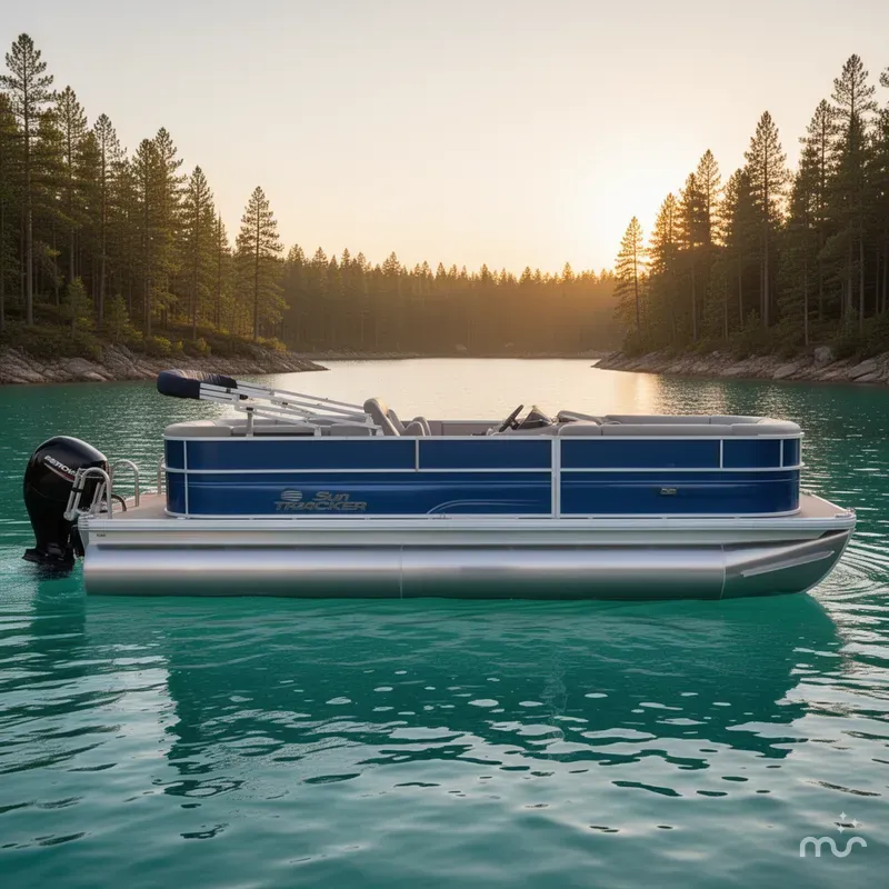 Slide: The Image of Sun Tracker Party Barge 22 DLX 2026 - 2
