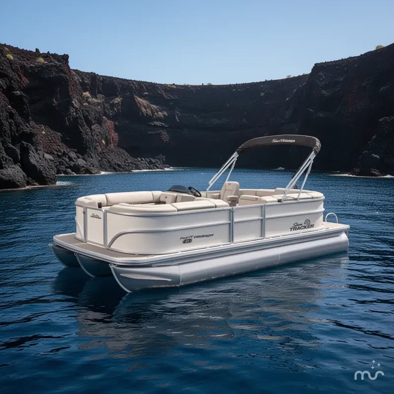 Slide: The Image of Sun Tracker Party Barge 20 DLX 2026 - 4
