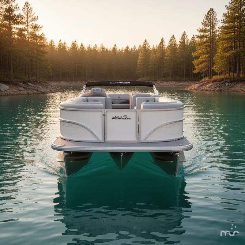 Slide: The Image of Sun Tracker Party Barge 20 DLX 2026 - 1