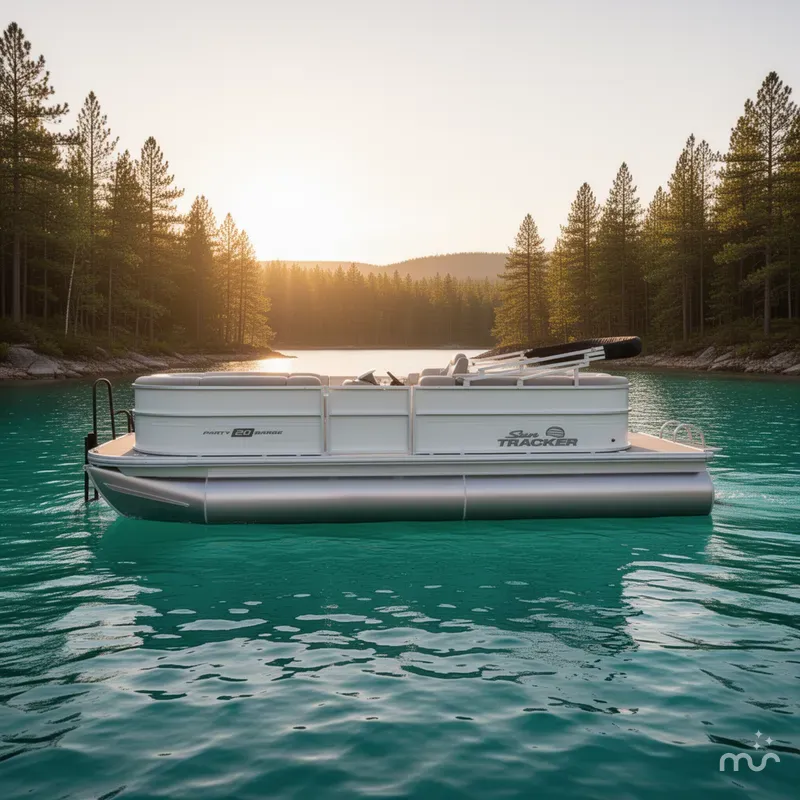 Slide: The Image of Sun Tracker Party Barge 20 DLX 2026 - 2