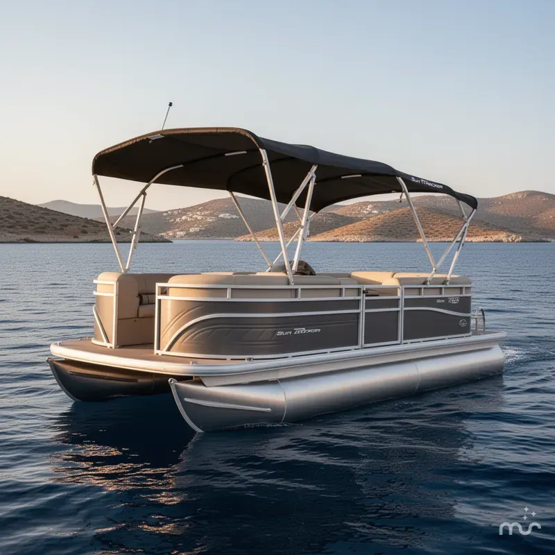 Slide: The Image of Sun Tracker Party Barge 20 DLX 2024 - 2