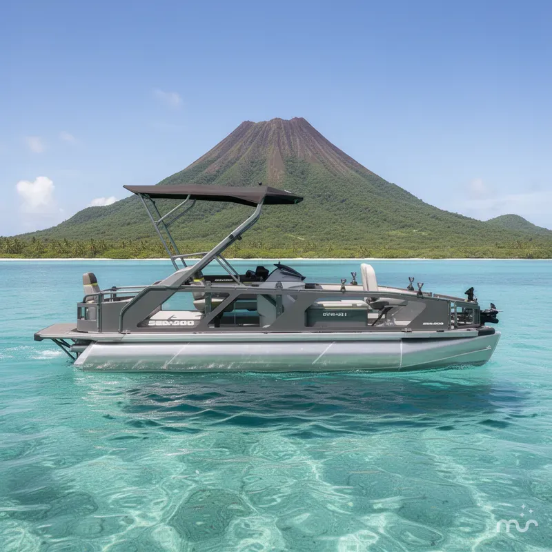 The Image of Sea-Doo Switch Fish™ 21 - 230 hp Galvanized 2026 - 0