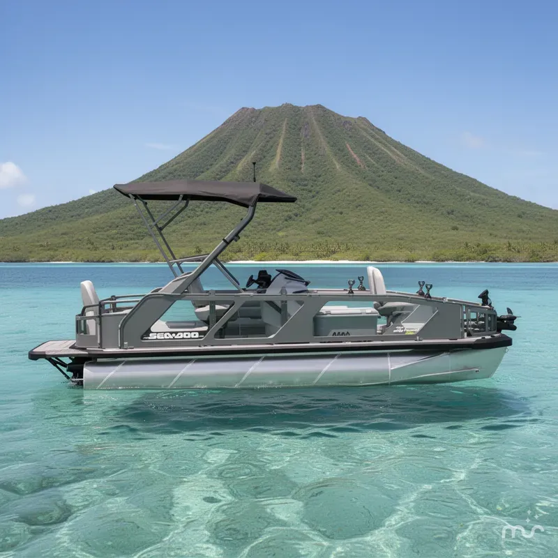 Slide: The Image of Sea-Doo Switch Fish™ 21 - 230 hp Galvanized 2026 - 2