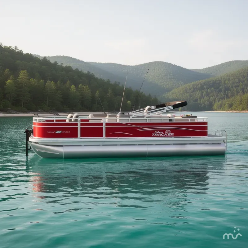 Slide: The Image of Sun Tracker Fishin' Barge 22 DLX 2026 - 2