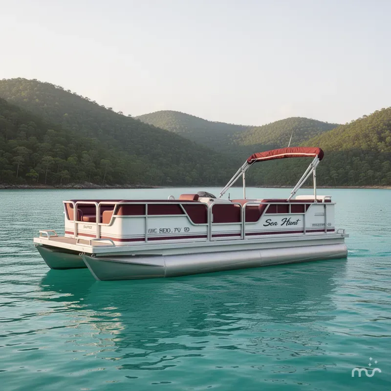 Slide: The Image of Sea Hunt SEA HUNT PONTOON 1994 - 2