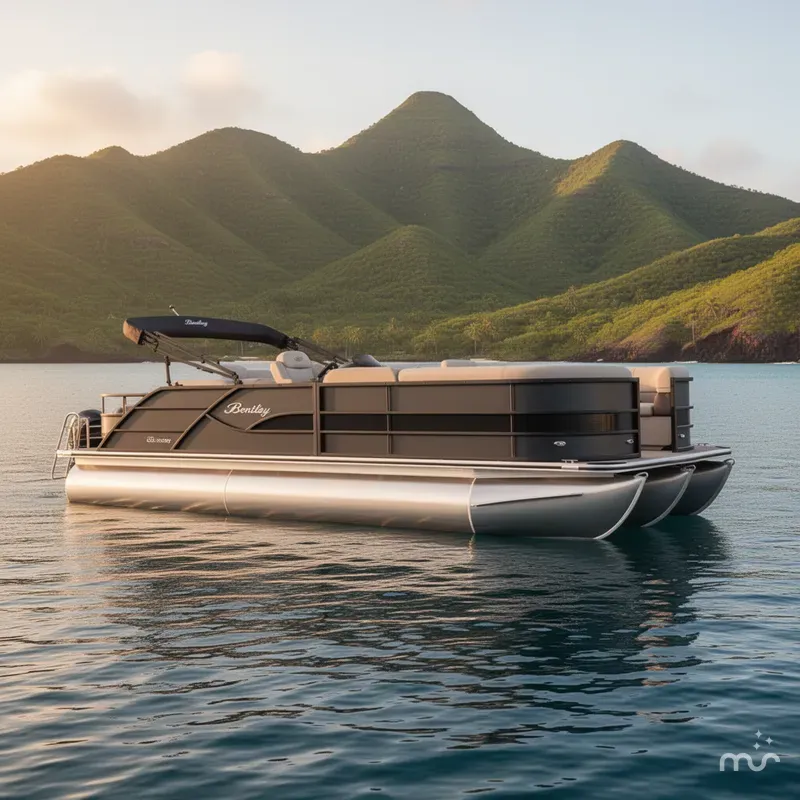Slide: The Image of Bentley Pontoons Legacy 223 Swingback 3/4 Tube 2026 - 2