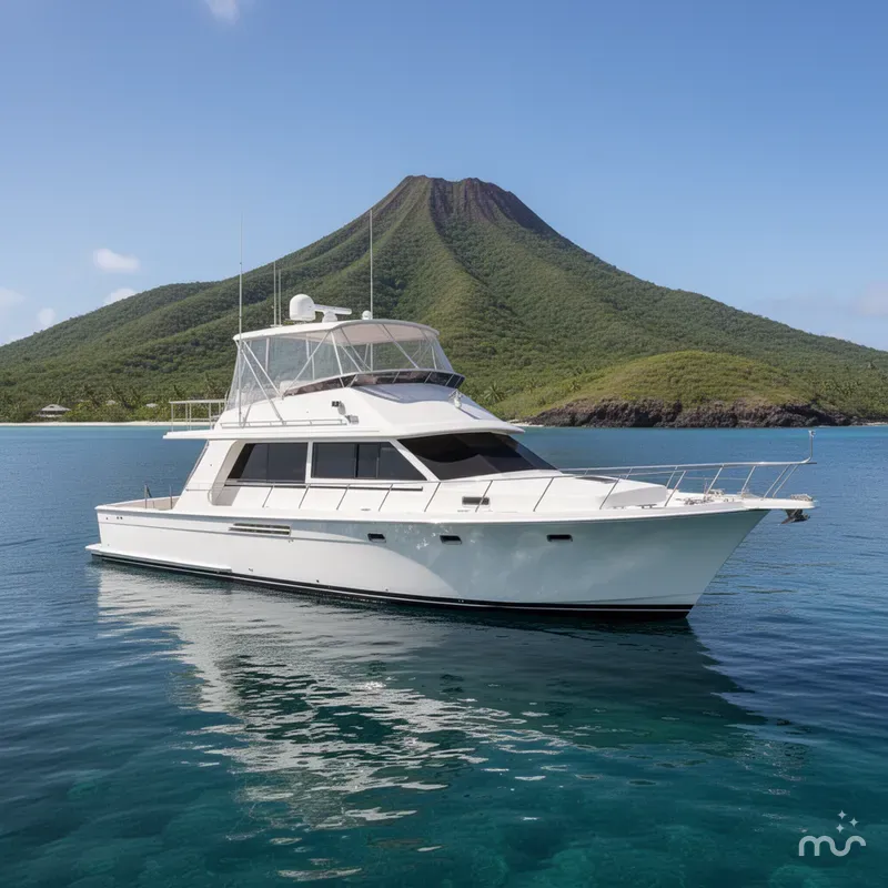 Slide: The Image of Hatteras 74 Cockpit Motor Yacht 1995 - 1