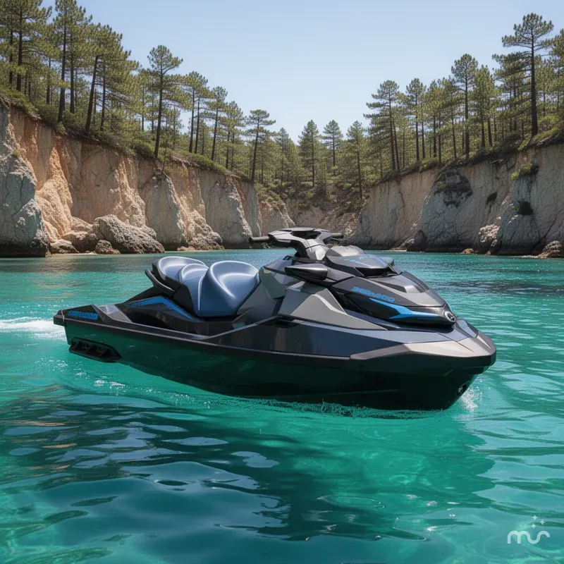 Slide: The Image of Sea-Doo GTX 300 Tech Package, Audio, iDF, iBR 2026 - 2
