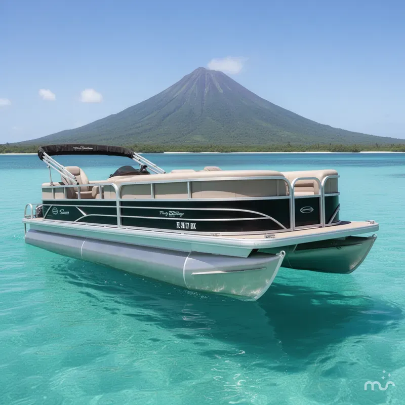 The Image of Sun Tracker Party Barge 22 DLX 2017 - 0