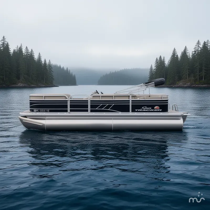 The Image of Sun Tracker Party Barge 22 RF DLX 2020 - 0