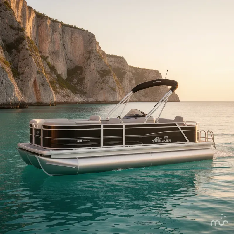 The Image of Sun Tracker Party Barge 22 RF DLX 2026 - 0
