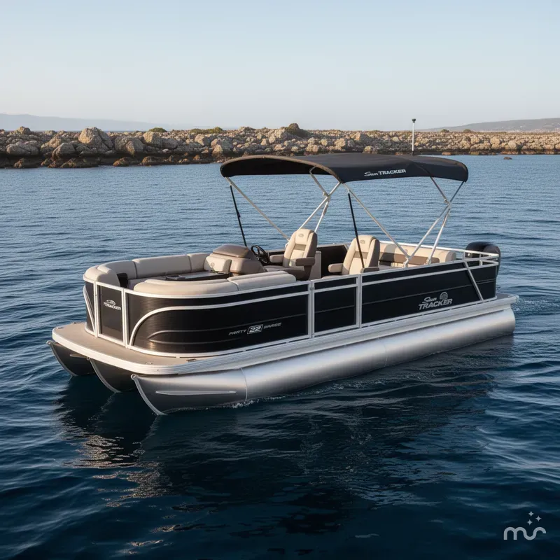 The Image of Sun Tracker Party Barge 22 RF DLX 2026 - 0