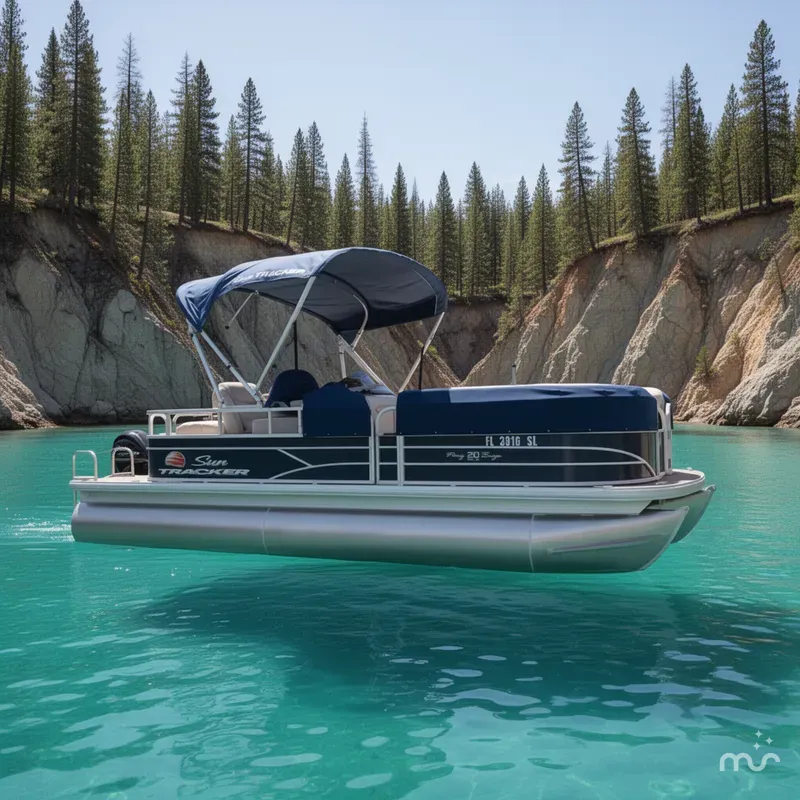 The Image of Sun Tracker Party Barge 20 DLX 2019 - 0