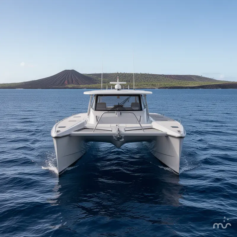 Slide: The Image of Invincible 35 Catamaran 2020 - 1
