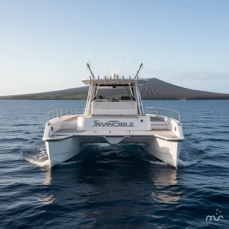Slide: The Image of Invincible 35 Catamaran 2020 - 3