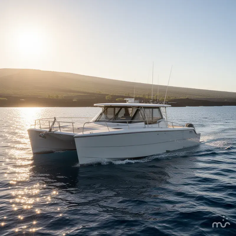 Slide: The Image of Invincible 35 Catamaran 2020 - 4