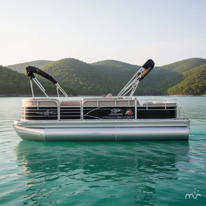 Slide: The Image of Sun Tracker Party Barge 22 DLX 2016 - 2