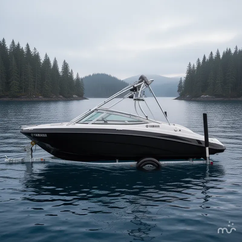 Slide: The Image of Yamaha AR190 With Galvanized Trailer 2014 - 2