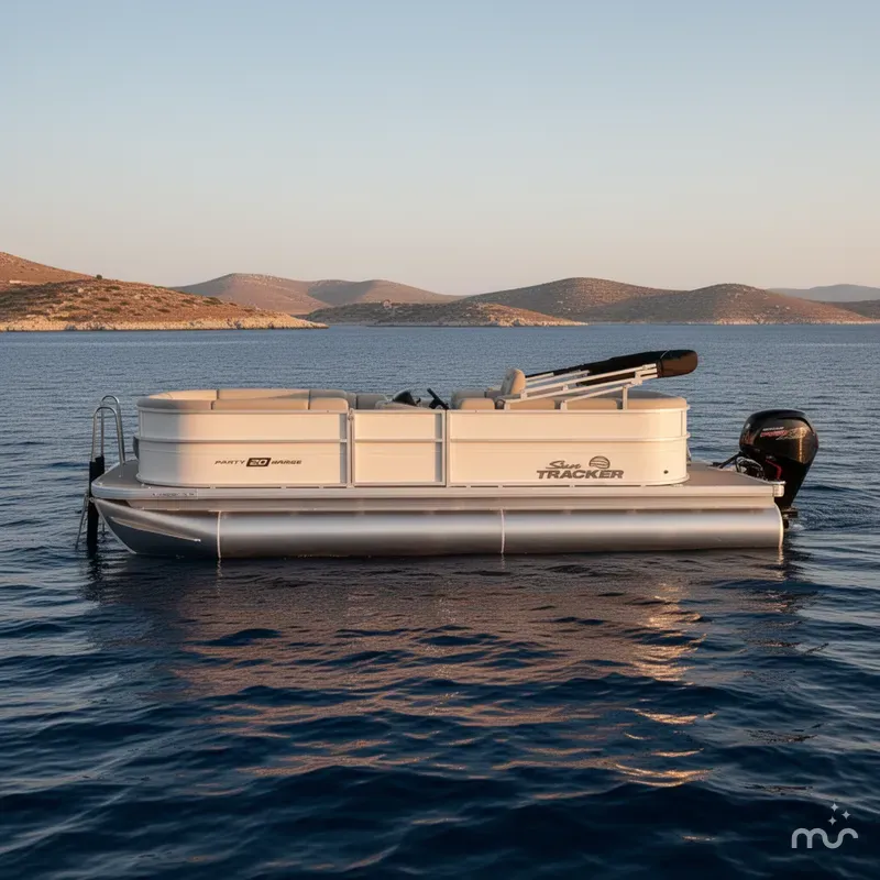 Slide: The Image of Sun Tracker Party Barge 20 DLX 2026 - 2