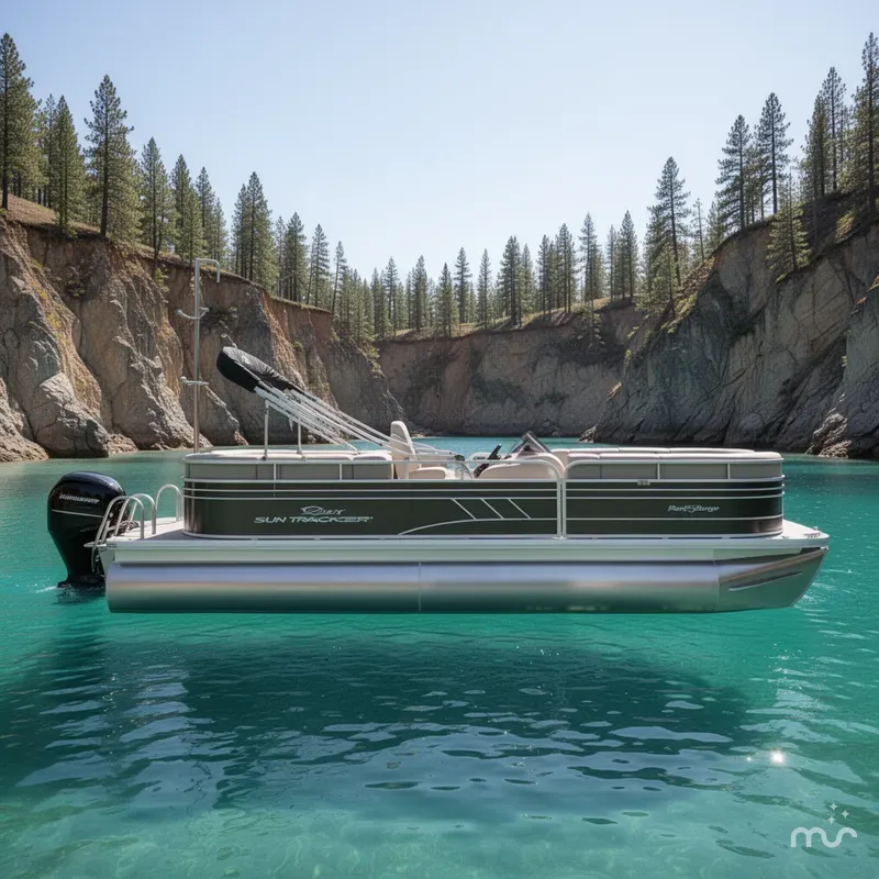 Slide: The Image of Sun Tracker Party Barge 22 2022 - 2