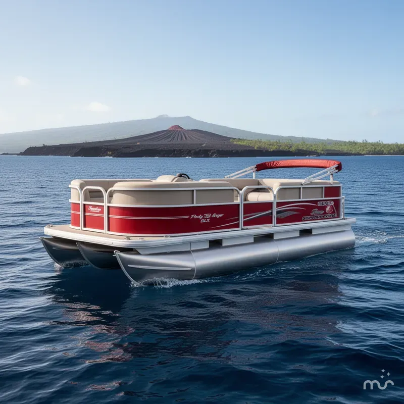 Slide: The Image of Sun Tracker Party Barge 18 DLX 2016 - 2