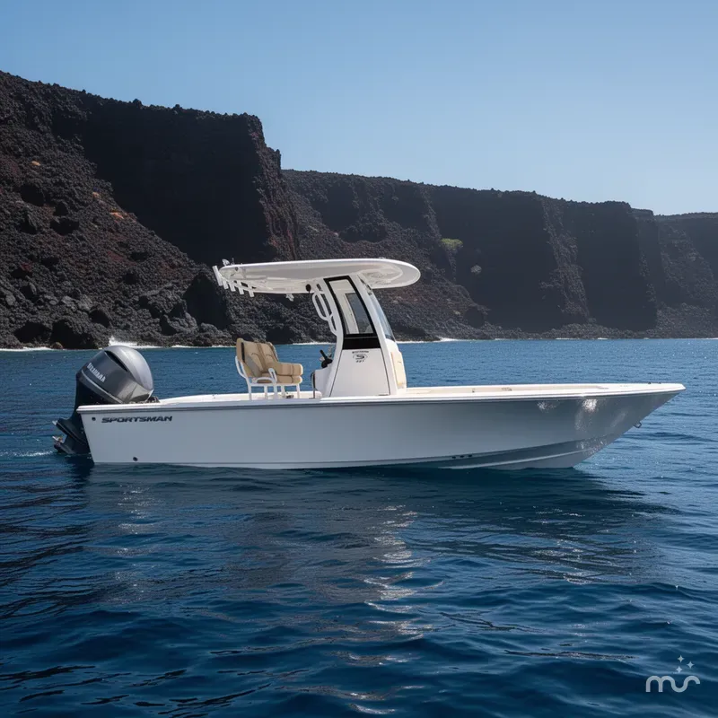 Slide: The Image of Sportsman Masters 227 Bay Boat 2026 - 2