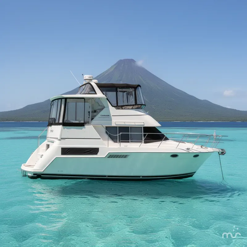 Slide: The Image of Carver Yachts 355 Aft Cabin Motor Yacht 1998 - 2