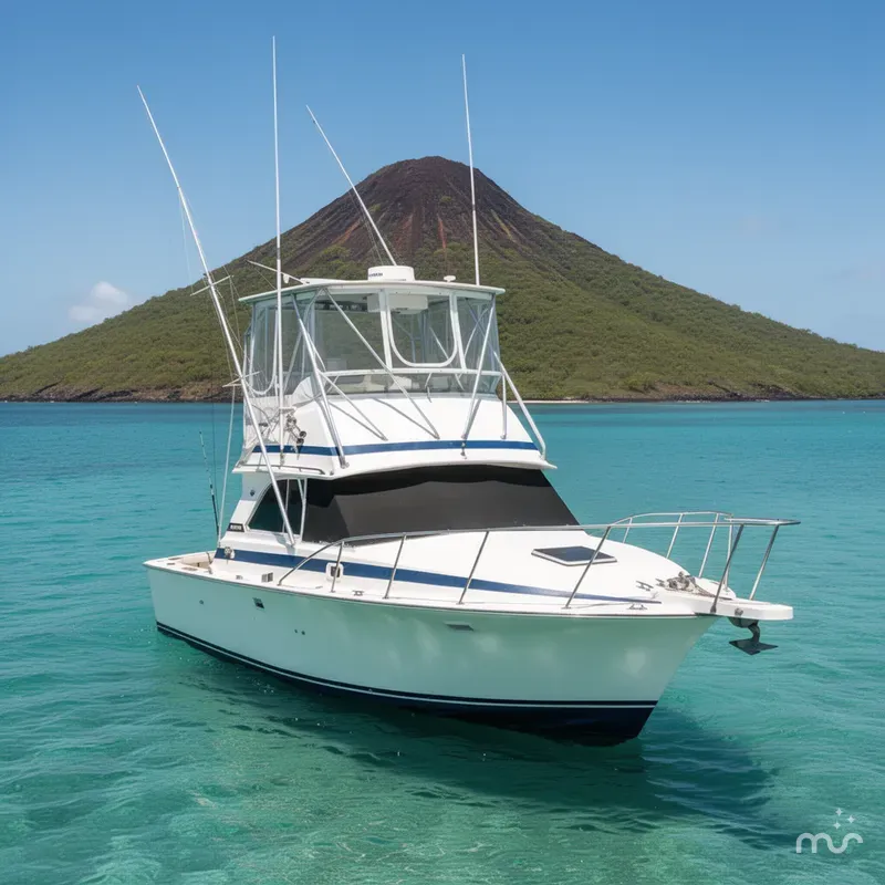 Slide: The Image of Bertram 35 Flybridge Sportfish 1986 - 2