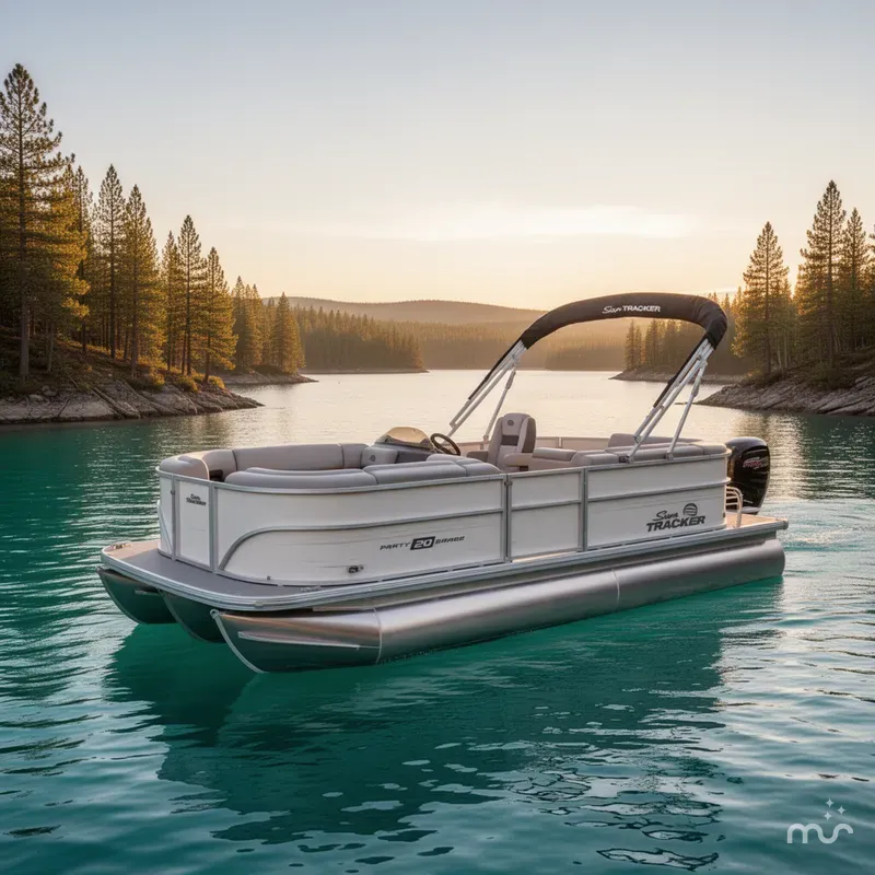 Slide: The Image of Sun Tracker Party Barge 20 DLX 2026 - 4