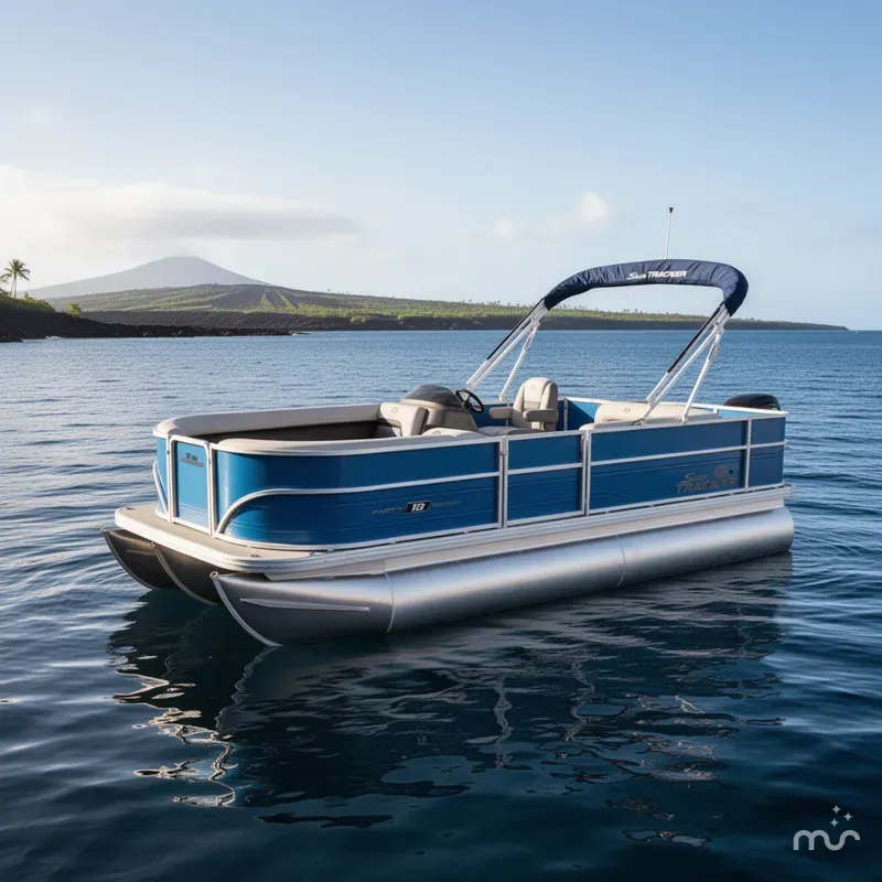 Slide: The Image of Sun Tracker Party Barge 18 DLX 2026 - 4