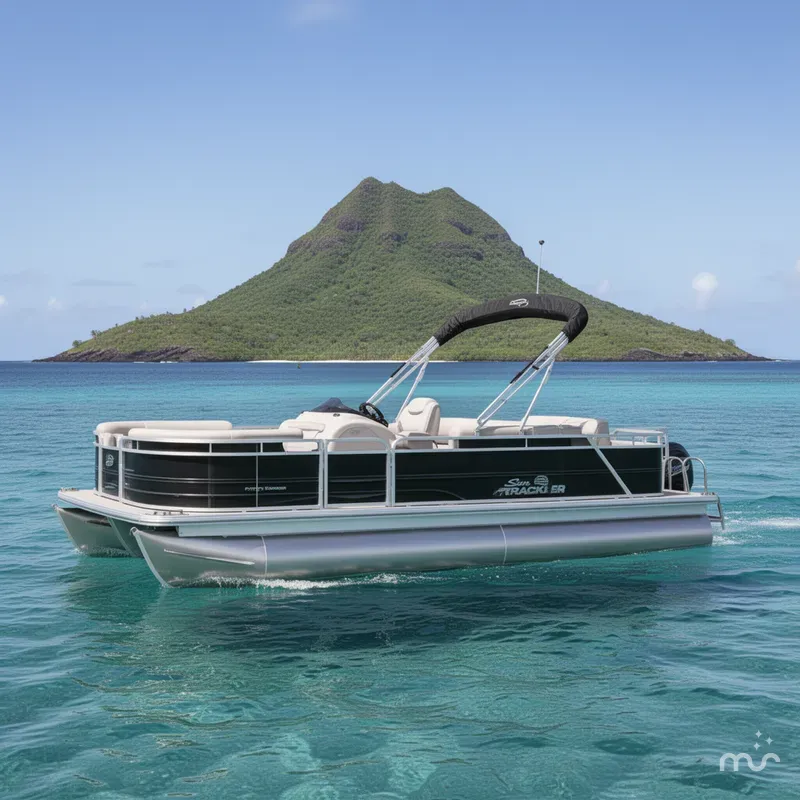 The Image of Sun Tracker Party Barge 22 RF DLX 2026 - 0