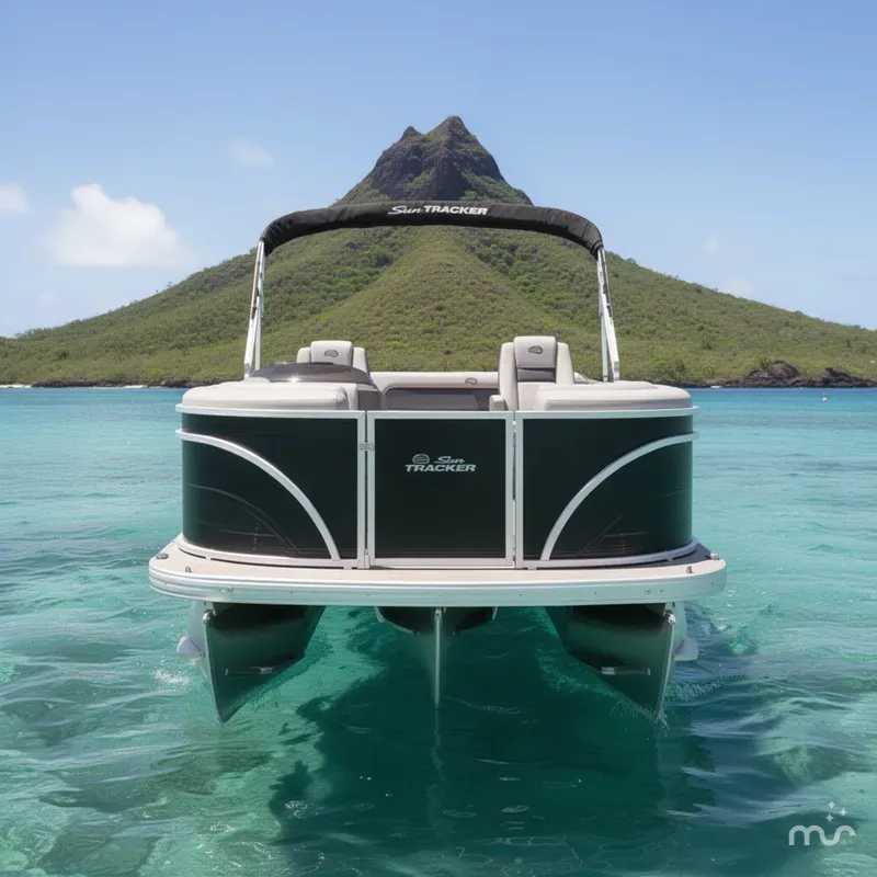 Slide: The Image of Sun Tracker Party Barge 22 RF DLX 2026 - 1