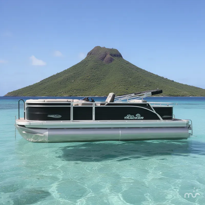 Slide: The Image of Sun Tracker Party Barge 22 RF DLX 2026 - 2