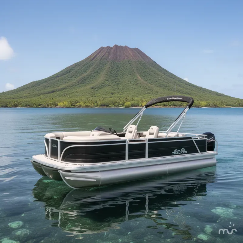 Slide: The Image of Sun Tracker Party Barge 22 RF DLX 2026 - 4
