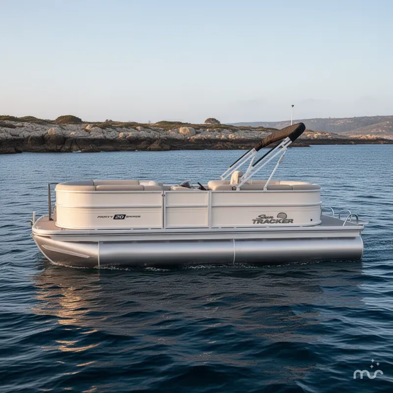 Slide: The Image of Sun Tracker Party Barge 20 DLX 2026 - 2