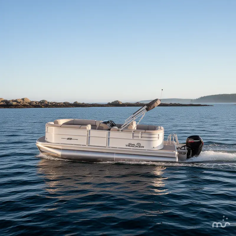 Slide: The Image of Sun Tracker Party Barge 20 DLX 2026 - 4