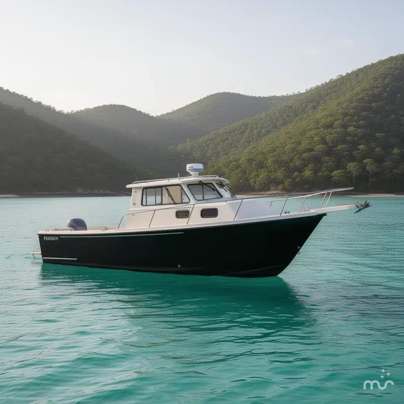 Slide: The Image of Parker Marine 2520 Deep Vee Sport Cabin 2001 - 2