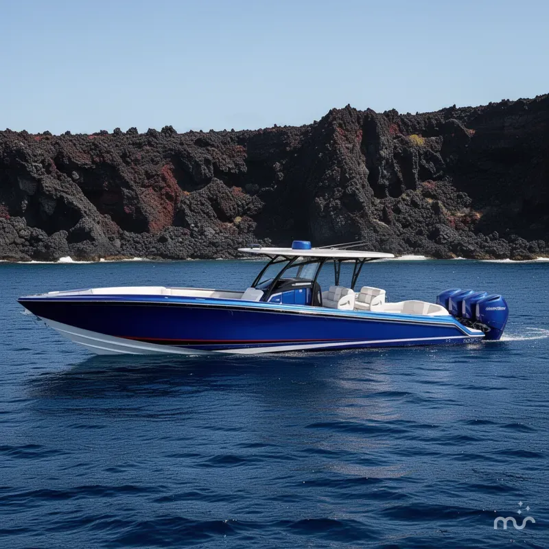 Slide: The Image of Nor-Tech 390 Sport Center Console 2026 - 2