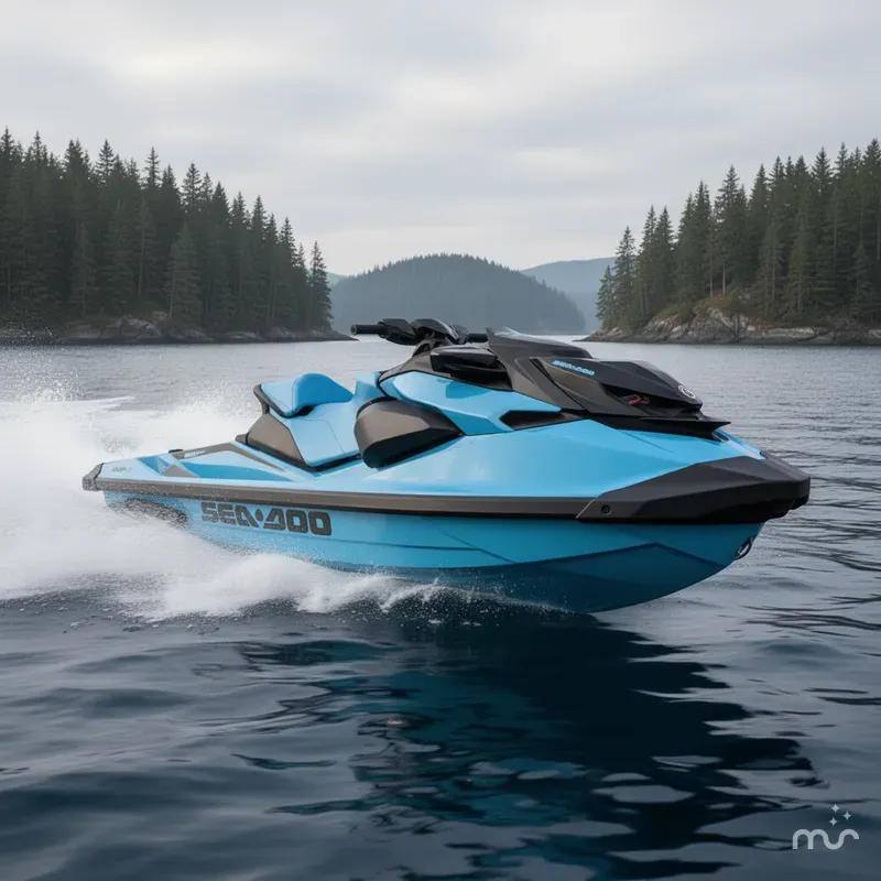 Slide: The Image of Sea-Doo RXP-X™ 325 Tech, BRP Premium A, iBR Gulfstream Blu 2026 - 4