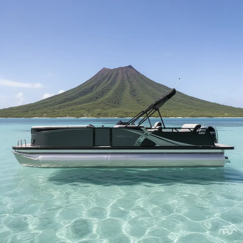 Slide: The Image of Avalon Avalon LSZ Versatile Rear Lounger - 25 FT w/200HP Mercury! 2026 - 2