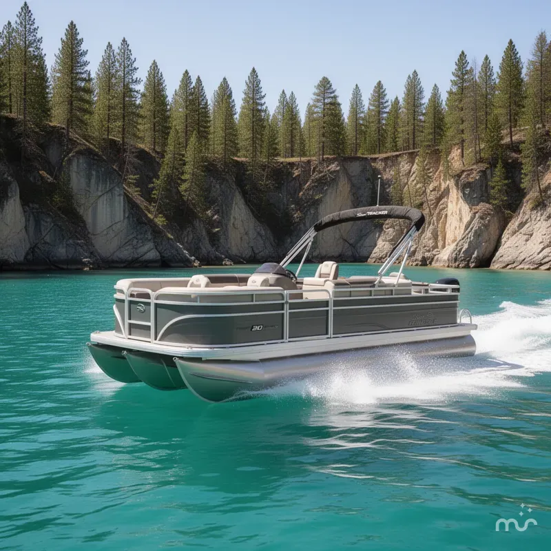 Slide: The Image of Sun Tracker Fishin' Barge 20 DLX 2026 - 4